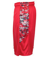 2189 Badger Badger Youth Digital Panel Side Pocket Performance Short Red/ Red Digital