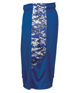 2189 Badger Badger Youth Digital Panel Side Pocket Performance Short Royal/ Royal Digital