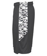 2189 Badger Badger Youth Digital Panel Side Pocket Performance Short Graphite/ White Digital