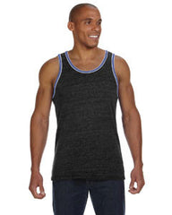 Alternative Men's Double Ringer Tank 220600  EC TR BLK/TR ROY 