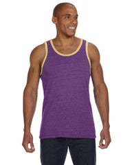 Alternative Men's Double Ringer Tank 220600  EC TR PUR/TR GLD 
