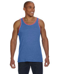 Alternative Men's Double Ringer Tank 220600  EC TR ROY/TR RED 