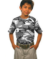 2206 Code Five Youth Camouflage T-Shirt Urban Woodland