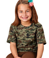 2206 Code Five Youth Camouflage T-Shirt Green Digital