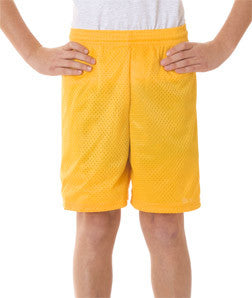 2207 Badger Youth Mesh/Tricot 6" Shorts Gold