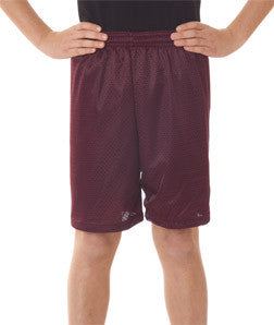 2207 Badger Youth Mesh/Tricot 6" Shorts Maroon
