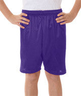2207 Badger Youth Mesh/Tricot 6" Shorts Purple