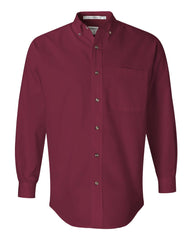 FeatherLite - Long Sleeve Stain Resistant Twill Shirt - 3281 French_merlot