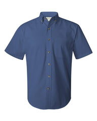 FeatherLite - Short Sleeve Twill Shirt Tall Sizes - 6281 Pacific_blue