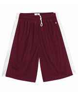 2241 Badger Youth Challenger 6" Shorts Maroon/ White