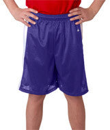 2241 Badger Youth Challenger 6" Shorts Purple/ White