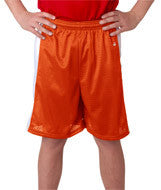 2241 Badger Youth Challenger 6" Shorts Burnt Orange/ White