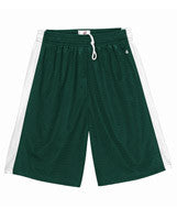 2241 Badger Youth Challenger 6" Shorts Forest/ White