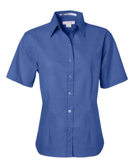 FeatherLite - Ladies' Short Sleeve Oxford Shirt - 5231 French_blue