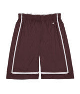 2248 Badger Youth B-Line Reversible Shorts Maroon/ White