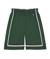 2248 Badger Youth B-Line Reversible Shorts Forest/ White