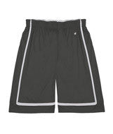 2248 Badger Youth B-Line Reversible Shorts Graphite/ White