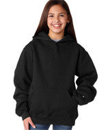 2254 Badger Youth Hooded Sweatshirt Black