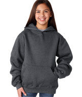 2254 Badger Youth Hooded Sweatshirt Charcoal (60/40)
