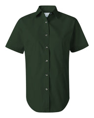 FeatherLite - Ladies' Short Sleeve Stain Resistant Tapered Twill Shirt - 5281 Deep_forest