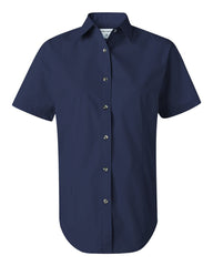 FeatherLite - Ladies' Short Sleeve Stain Resistant Tapered Twill Shirt - 5281 Nantucket_navy