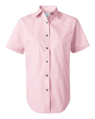 FeatherLite - Ladies' Short Sleeve Stain Resistant Tapered Twill Shirt - 5281 Soft_pink