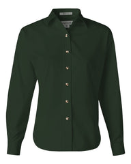 FeatherLite - Ladies' Long Sleeve Stain Resistant Tapered Twill Shirt - 5283 Deep_forest