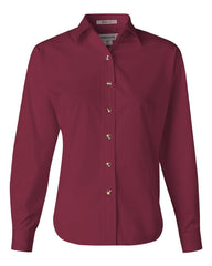 FeatherLite - Ladies' Long Sleeve Stain Resistant Tapered Twill Shirt - 5283 French_merlot