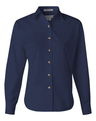 FeatherLite - Ladies' Long Sleeve Stain Resistant Tapered Twill Shirt - 5283 Nantucket_navy