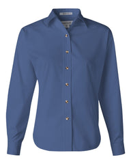 FeatherLite - Ladies' Long Sleeve Stain Resistant Tapered Twill Shirt - 5283 Pacific_blue