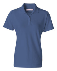 FeatherLite - Ladies' Short Sleeve Platinum Pique Sport Shirt - 5330 Pacific_blue