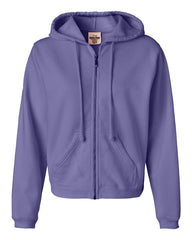 Comfort Colors - Ladies' Pigment-Dyed Full-Zip Hooded Sweatshirt - 1598 Violet