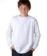 2400B Gildan Ultra Cotton&reg; Youth Long-Sleeve T-Shirt White