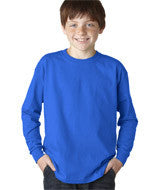 2400B Gildan Ultra Cotton&reg; Youth Long-Sleeve T-Shirt Royal