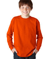 2400B Gildan Ultra Cotton&reg; Youth Long-Sleeve T-Shirt Orange