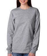 2410 Gildan Ultra Cotton&reg; Adult Long-Sleeve T-Shirt with Pocket Sport Grey (90/10)