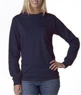 2410 Gildan Ultra Cotton&reg; Adult Long-Sleeve T-Shirt with Pocket Navy