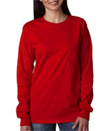2410 Gildan Ultra Cotton&reg; Adult Long-Sleeve T-Shirt with Pocket Red