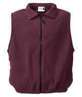 2412 Badger Full Zip Vest Maroon