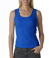 2415 Anvil Ladies' 1x1 Baby Rib Tank Royal