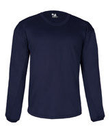 2453 Badger BT5 Youth Performance Fleece Open Bottom Crewneck Navy