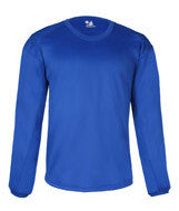 2453 Badger BT5 Youth Performance Fleece Open Bottom Crewneck Royal