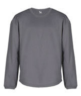2453 Badger BT5 Youth Performance Fleece Open Bottom Crewneck Graphite