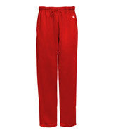 2478 Badger Youth Open Bottom Side Pocket Performance Pant Red