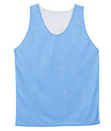 2529 Badger Youth Mesh Reversible Tank Columbia Blue/ White