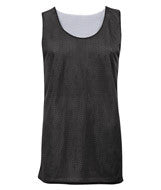 2529 Badger Youth Mesh Reversible Tank Black/ White