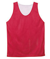 2529 Badger Youth Mesh Reversible Tank Red/ White