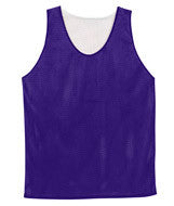 2529 Badger Youth Mesh Reversible Tank Purple/ White