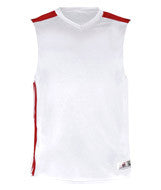 2548 Badger Youth B-Key Tank White/ Red