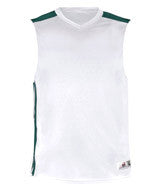 2548 Badger Youth B-Key Tank White/ Forest Green